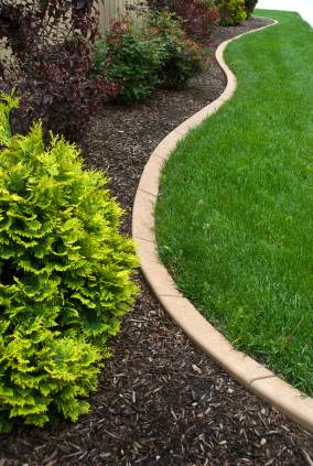 Landscape edging in Exton, PA by D&S Landscaping.